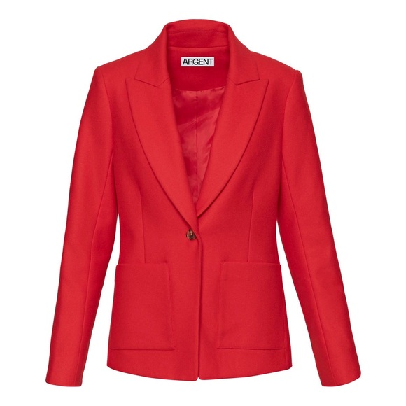 NWT; ARGENT Patch Pocket Blazer
in Wool Twill 🍓 - Picture 3 of 13